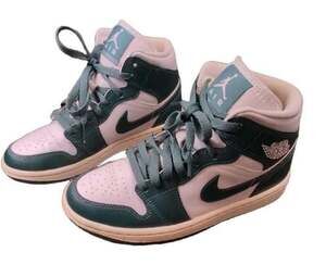 Nike Air Jordan 1 Mid SE White/Oxidized Green-Sail Women's 5.5/Youth 4
